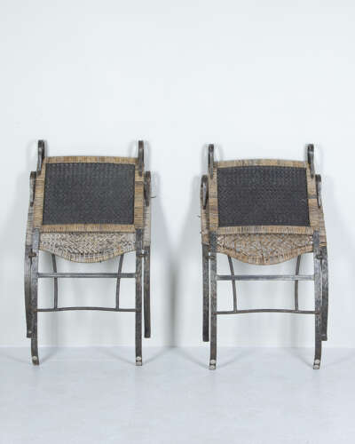 Pair of Mid 20th Century French Folding Chairs