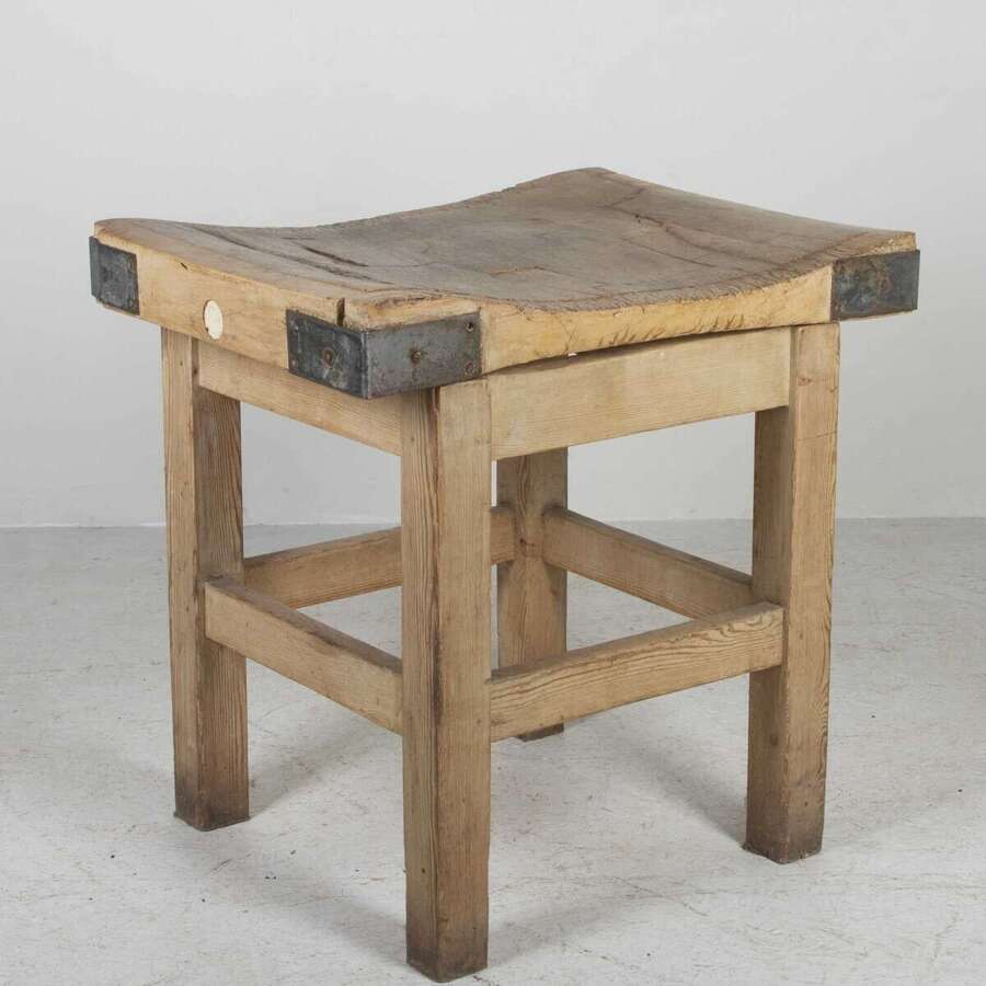 19th Century French Butcher's Block