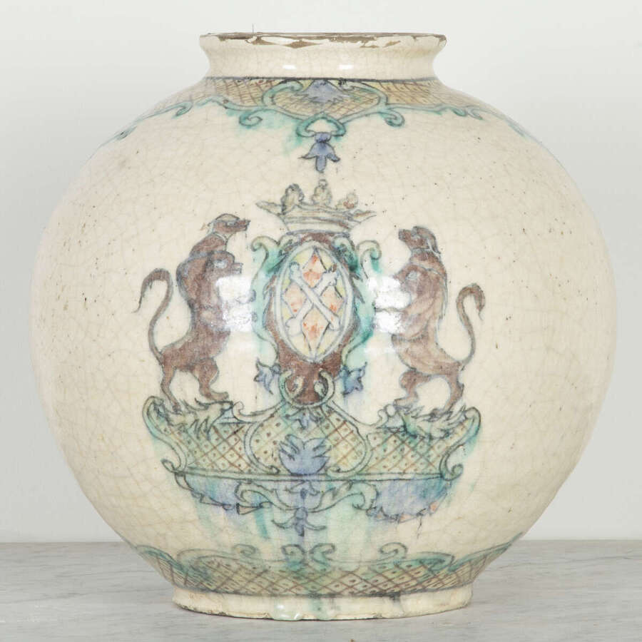 18th Century Italian Maiolica Apothecary Jar